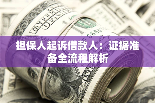 北京担保人起诉借款人：证据准备全流程解析
