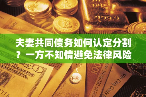 北京夫妻共同债务如何认定分割？一方不知情避免法律风险必看！